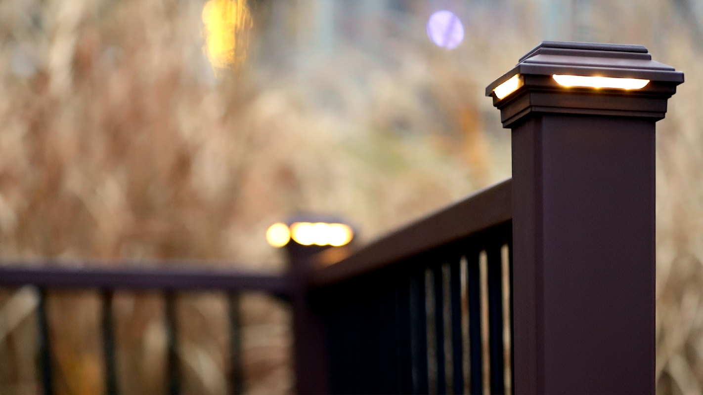 Trex railing lighting Solar Cap