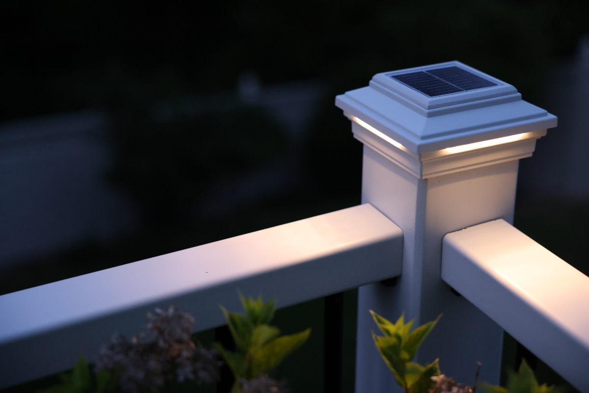 Westbury offers post caps that are solar powered railing lighting solutions.